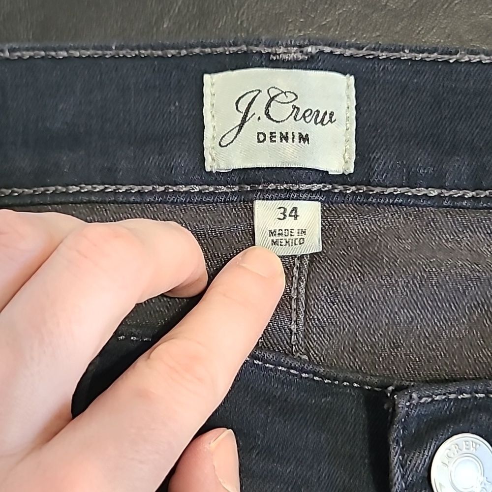 J. Crew Women's 9 in high-rise toothpick skinny jeans size 34 dark wash casual - Picture 5 of 10